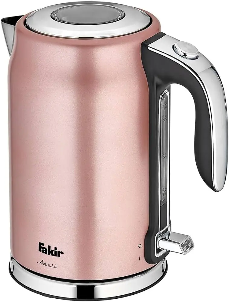 Fakir Adel Stainless Steel Electric Kettle – 1.7L, 2200W, Rose Finish 1