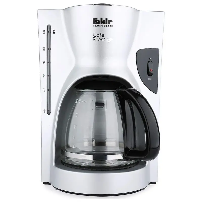 Fakir Drip Coffee Maker – 900W, 12-Cup Capacity, Keep-Warm Feature, Washable Filter, White 1