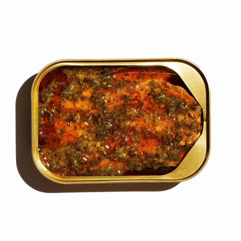 Fishwife Smoked Rainbow Trout With Red Chimichurri Sauce 1