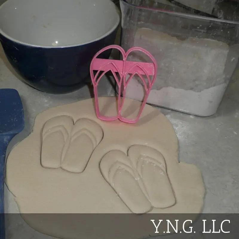 Flip-Flop Cookie Cutter – Casual Summer & Beach Vacation Shape, Usa-Made 1