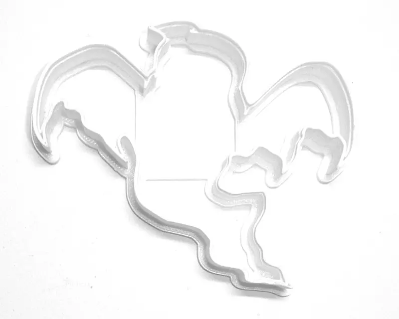 Flying Ghost Outline Fondant Cutter Set – 6-Piece Halloween Cupcake Topper, 1.75" Diameter, Usa-Made Fd2940 1