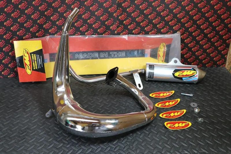 Fmf Fatty Chrome Exhaust Pipe & Silencer For Yamaha Blaster – Power Core 2 Design 1