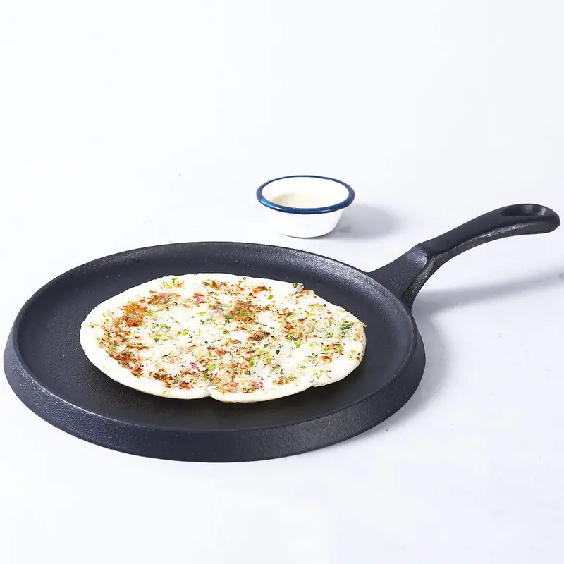 Forza 25 Cm Pre-Seasoned Cast Iron Dosa Tawa – Lifetime Exchange Offer 1