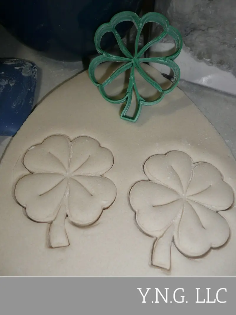 Four-Leaf Clover Cookie Cutter – Lucky Shamrock Shape, St. Patrick’S Day Theme, Usa-Made 1