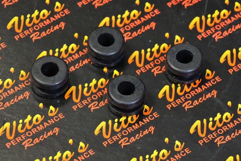 Four Rubber Heel Guard Grommets For Yamaha Banshee, Warrior & Blaster — Oem #90480-18411 1