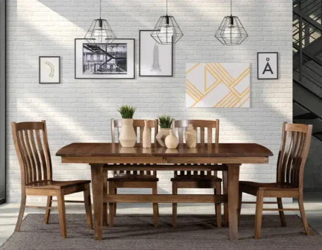 Frisco & Hillcrest Mixed-Material Dining Set – Modern Meets Traditional 1