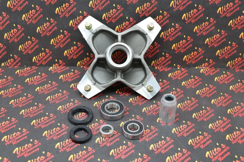 Front Hub Assembly With Studs, Bearings & Seals For Yamaha Banshee, Warrior & Blaster 1