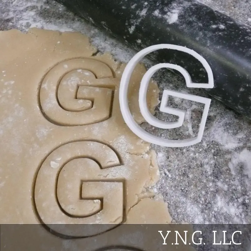G-Shaped Alphabet Cookie Cutter For Baking – Curved Letter G Cutter Crafted In Usa (Pr107G) 1