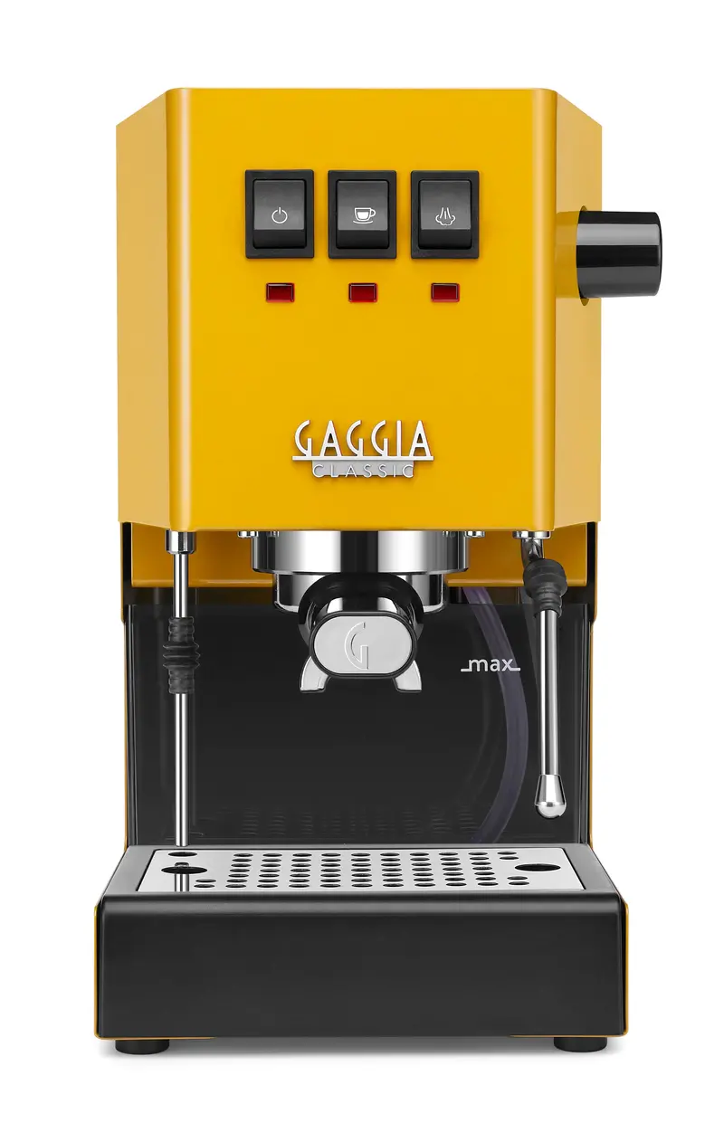 Gaggia Classic Evo Pro Semi-Automatic Espresso Machine – Sunshine Yellow 1