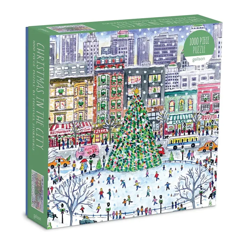Galison Christmas In The City Jigsaw Puzzle – 1000 Pieces 1
