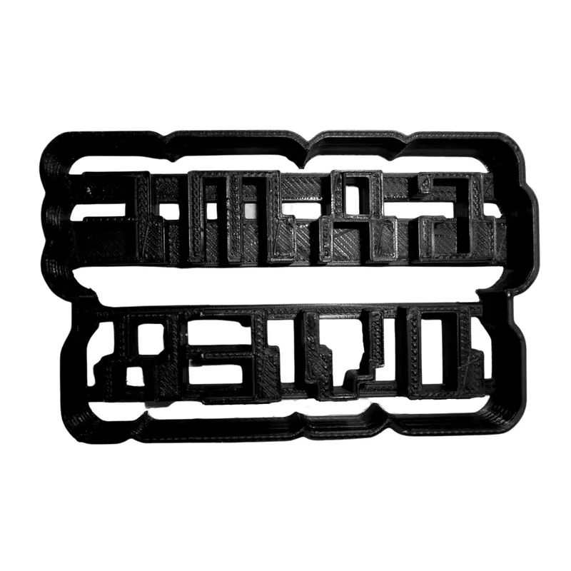 Game Over Text Fondant Cutter Kit – 6-Piece Baking Stencil For Cupcakes, 1.75" 1