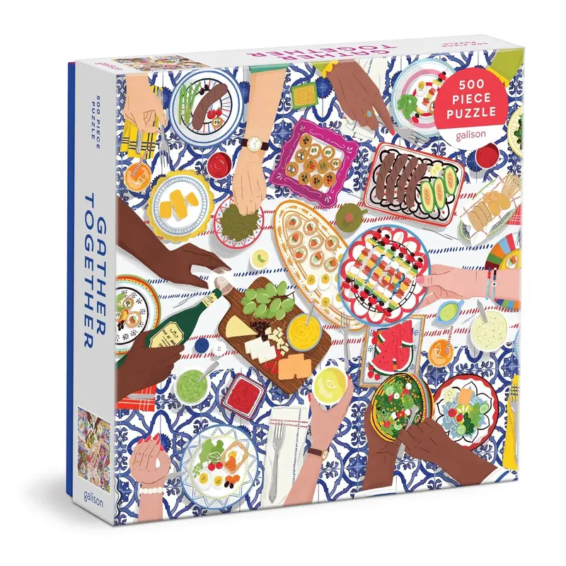 Gather Together Family Puzzle – 500-Piece Heartwarming Illustration 1