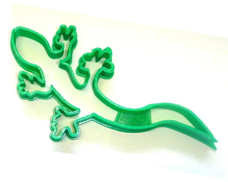 Gecko & Lizard Fondant Cutter Kit – 6X Reptile-Themed Cupcake Toppers, 1.75" 1