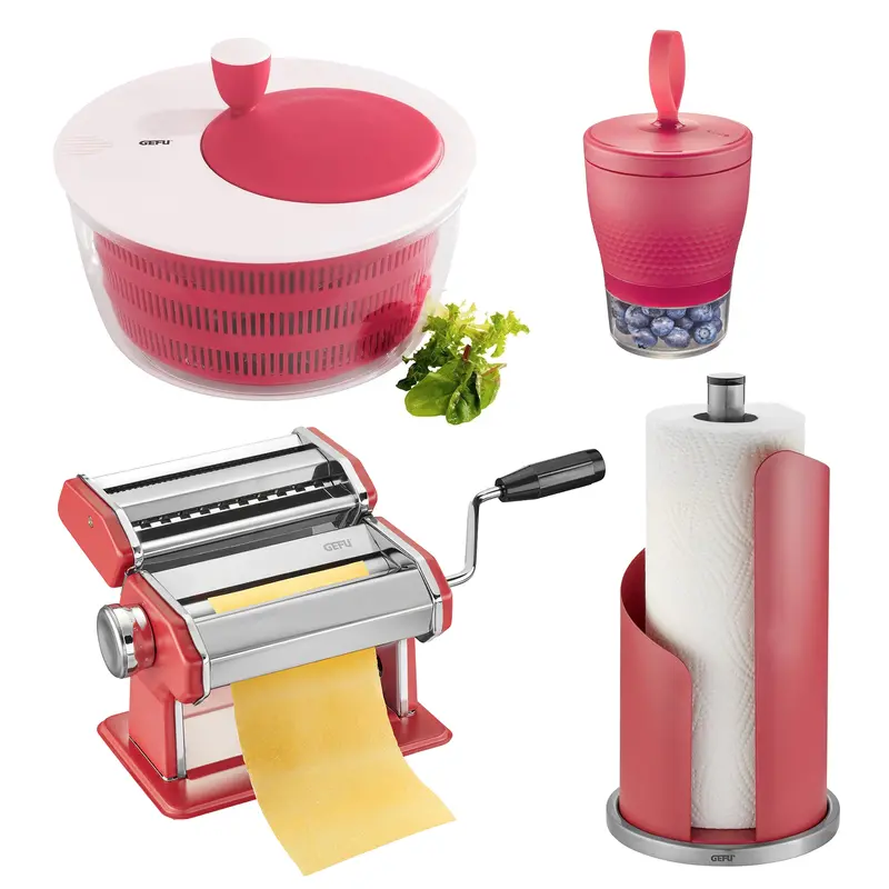 Gefu Raspberry Red 4-Piece Culinary Tool Set 1