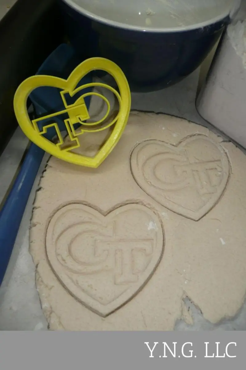 Georgia Tech Cookie Cutter – Gt-In-Heart University Logo Shape, Usa Pr4290 1