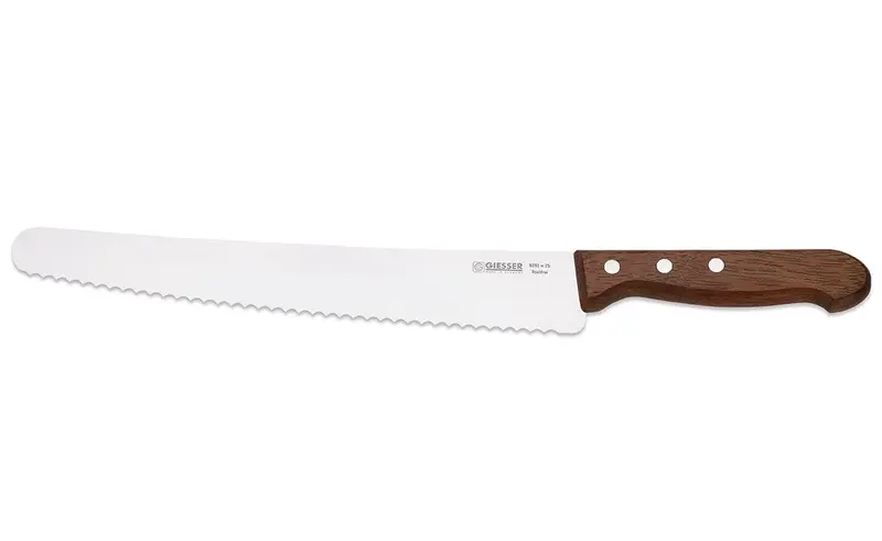 Giesser Extra-Long Serrated Bread Knife – 25 Cm, Natural Wood Handle 1