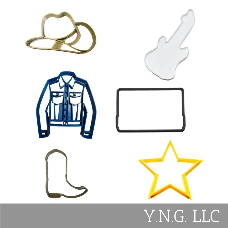 Girls’ Night Out Cookie Cutter Set – Honky Tonk Theme, 6-Piece, Usa-Made, Pr9032 1