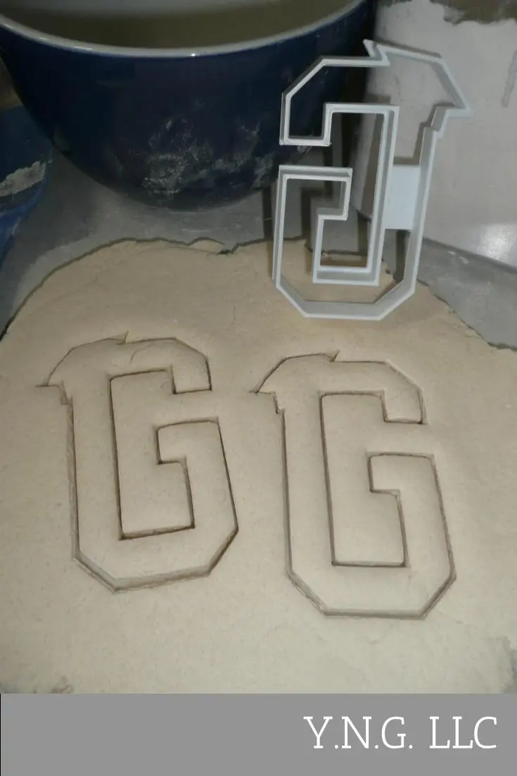 Graduation-Themed Block Letter G Cookie Cutter – Custom School Celebration Cookie Shape Usa Pr3728 1