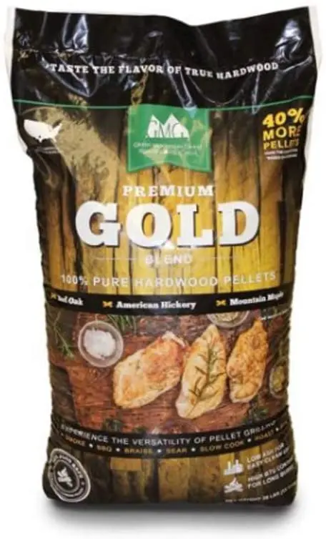 Green Mountain Grills Premium Gold Blend Wood Pellets – 28 Lb Bag 1