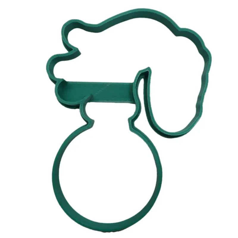 Grinch Hand Ornament Fondant Cutter – 6-Piece, 1.75" Holiday Topper 1