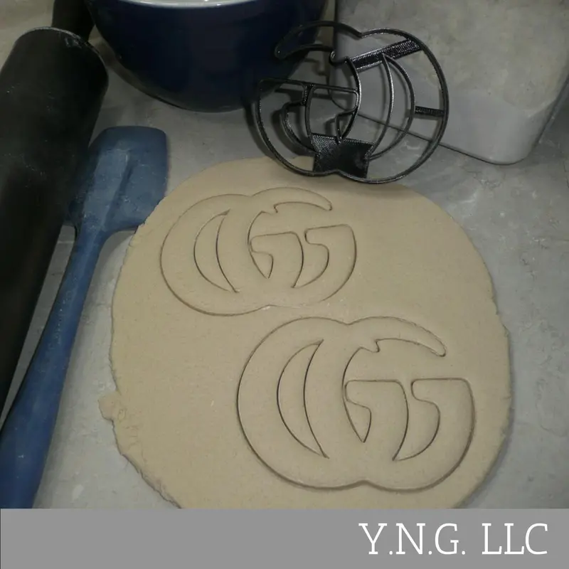 Gucci Gg Monogram Cookie Cutter – Premium Designer-Inspired Baking Shape, Made In Usa Pr4657 1