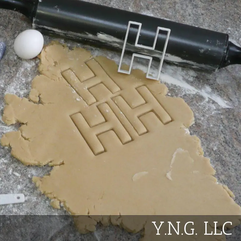 H-Shaped Alphabet Cookie Cutter For Baking – Heavy-Duty Initial Tool Made In Usa (Pr107H) 1