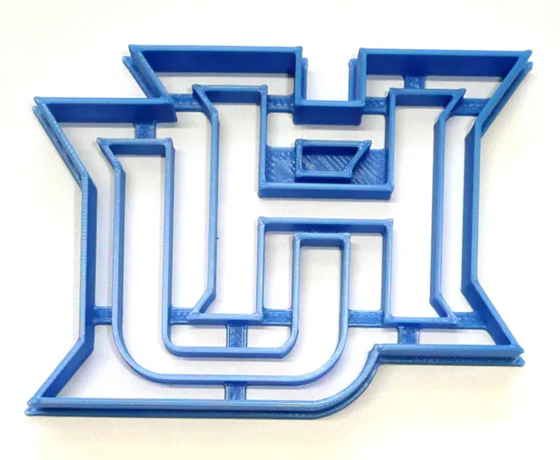 Hampton University 'Hu' Initials Fondant Cutter Set – 6-Piece Cupcake Topper Kit, 1.75" Diameter, Usa-Made Fd4185 1