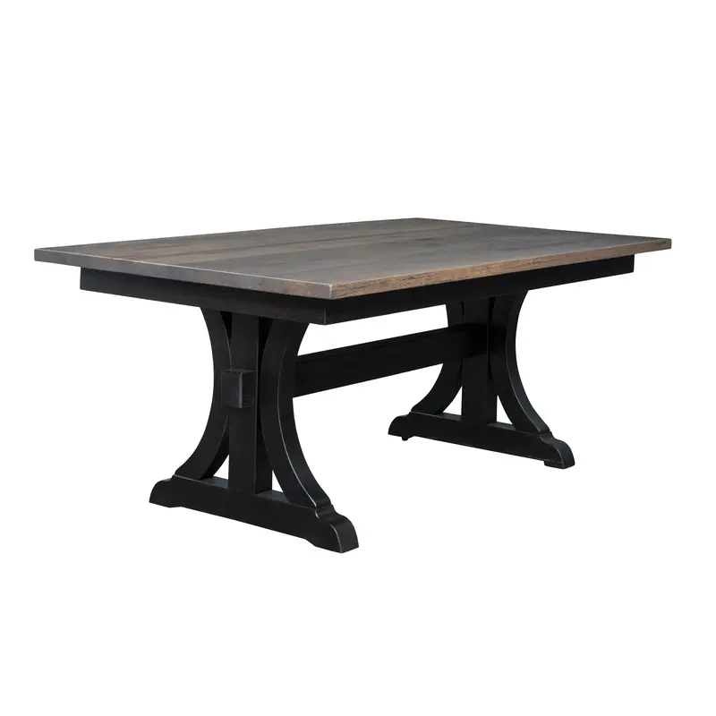 Hartland Trestle Dining Table – Solid Wood Farmhouse Style 1