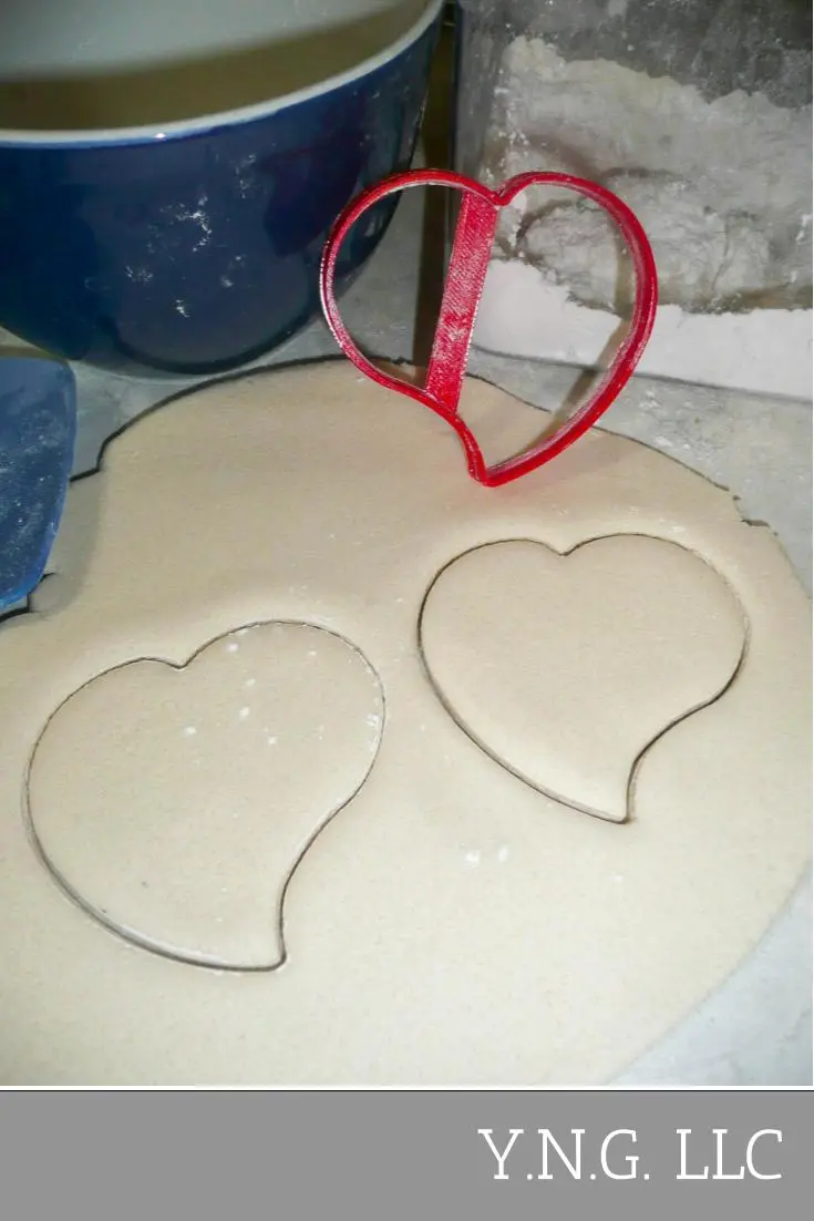 Heart-Shaped Raindrop Cookie Cutter – Abstract Leaf Or Paint-Splash Outline, Artistic Baking Shape, Usa-Made Pr3118 1