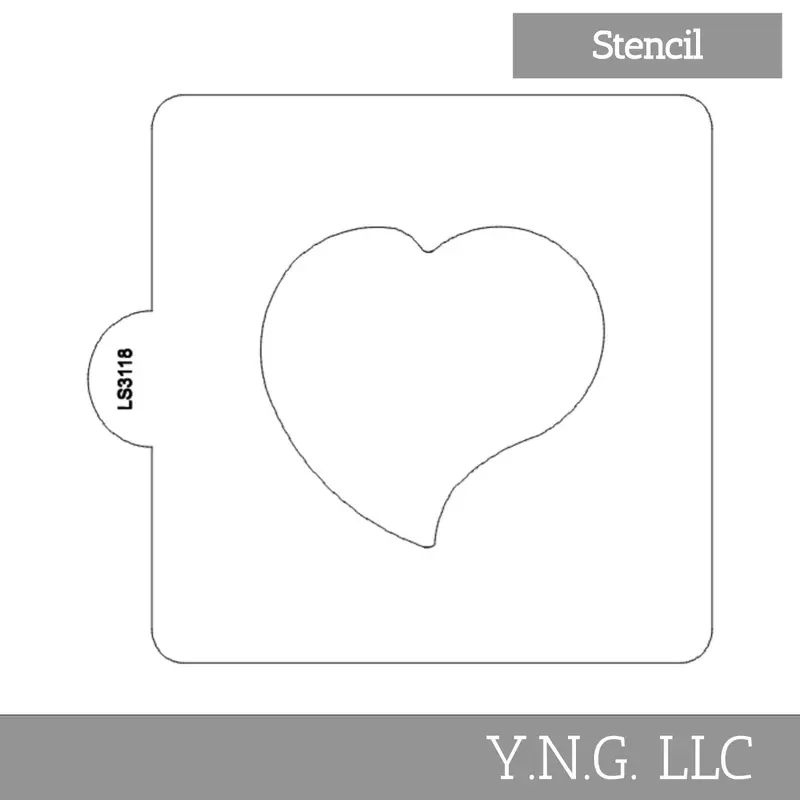 Heart-Shaped Raindrop Cookie Stencil – Unique Weather-Inspired Baking Design, Usa Crafted (Ls3118) 1