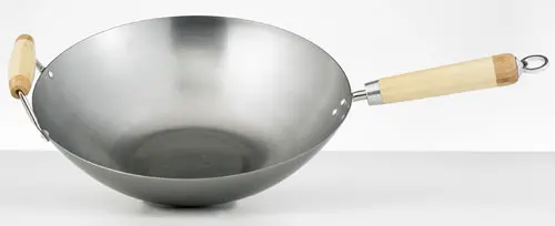 Helen’S Asian Kitchen 14-Inch Carbon Steel Wok – Traditional Round-Bottom With Helper Handle 1
