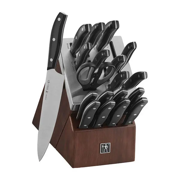 Henckels International Definition Knife Block Set Featuring Built-In Sharpener 1