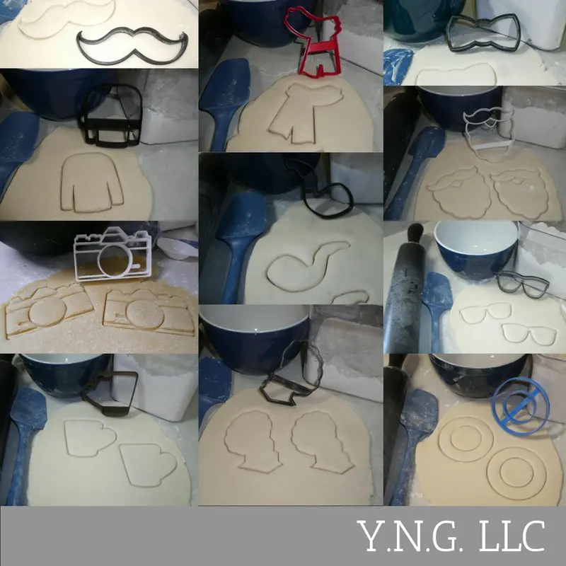 Hipster-Themed Cookie Cutter Set – 11-Piece Trendy & Subcultural Baking Shapes, Usa-Made 1