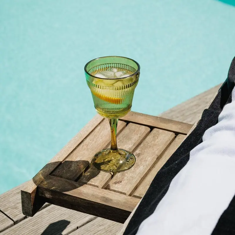 Home.Life Barok Verde Glass Goblet 1
