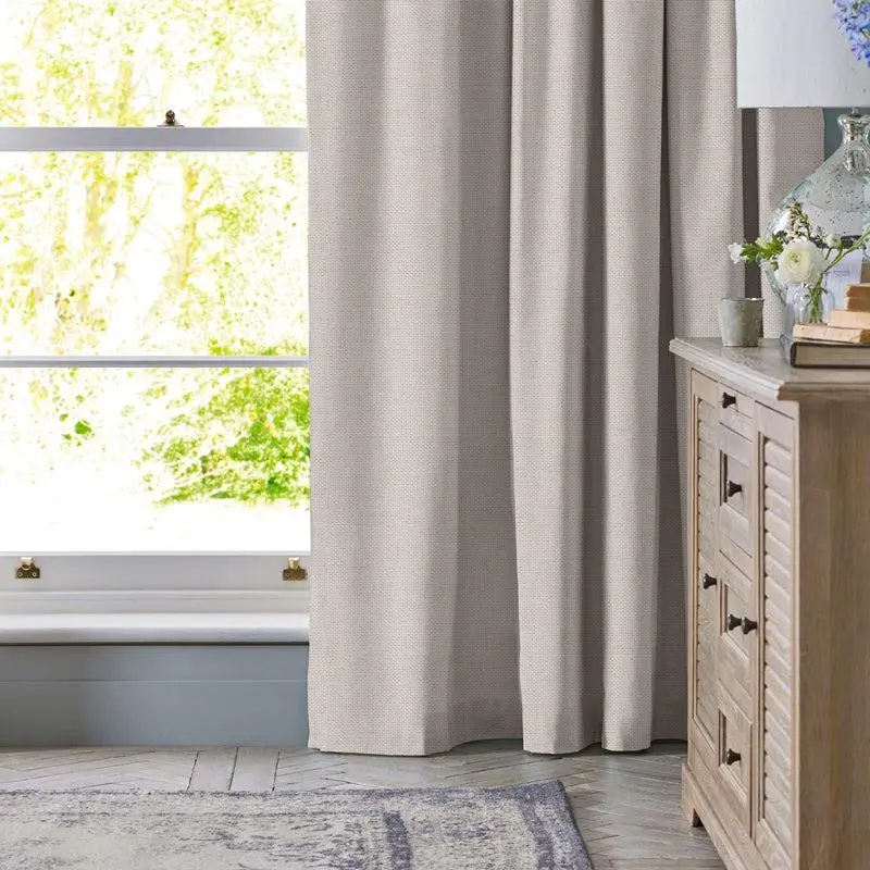 Home.Life Clifton Natural Self-Lined Dim-Out Taped Curtains 1