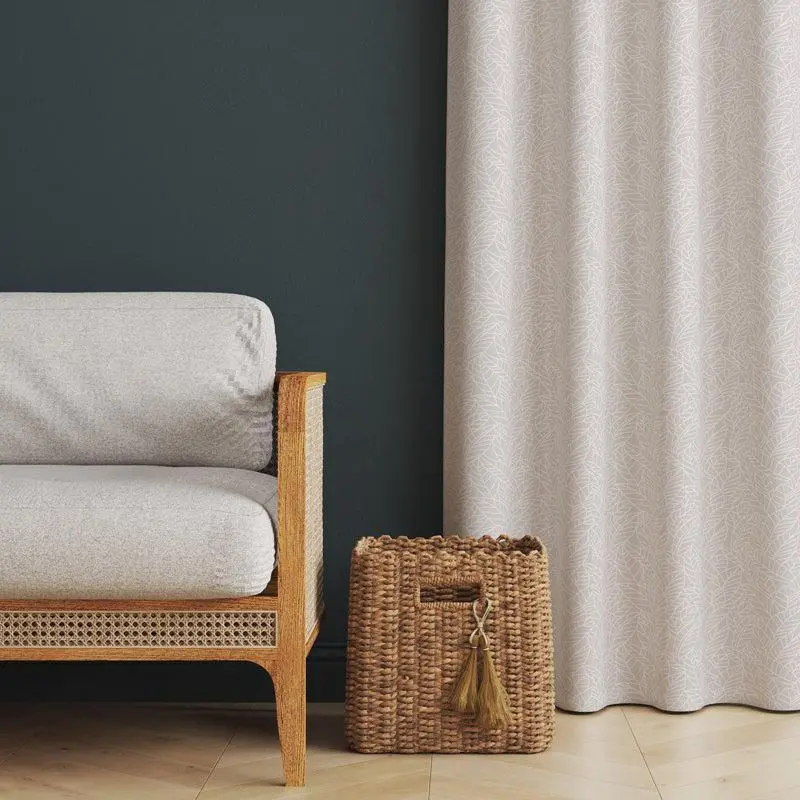 Home.Life Leaf Stone Lined Eyelet Curtain 1