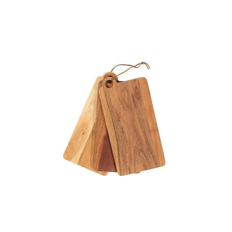 Home.Life Trio Of Rectangular Wooden Boards With Central Cut-Outs 1