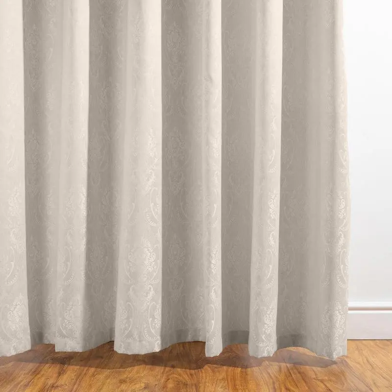 Home.Life Venice Natural Jacquard Eyelet Lined Curtain 2