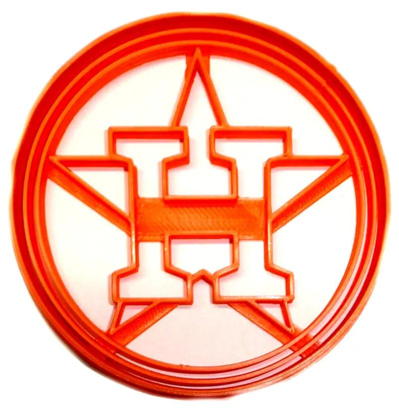 Houston Astros Fondant Cutter Set – 6X 1.75 Inch Cupcake Toppers For Mlb Fans Fd2555 1