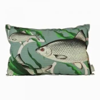 Imbarro Fish-Themed Decorative Pillow – Green, 40X60 Cm 1