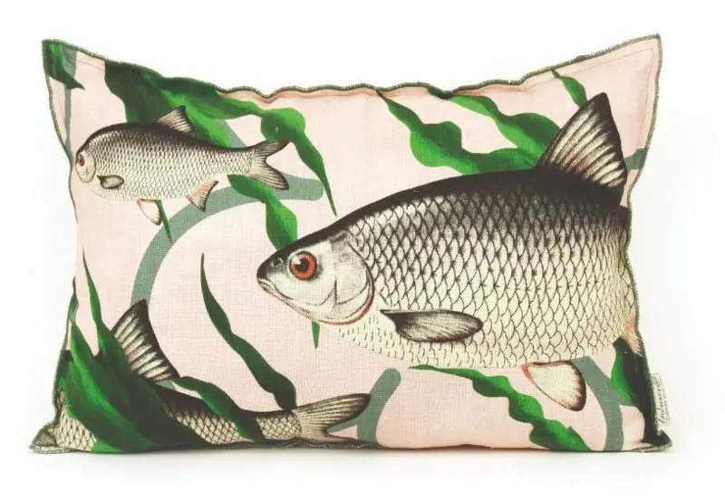Imbarro Fish-Themed Decorative Pillow – Pink, 40X60 Cm 1