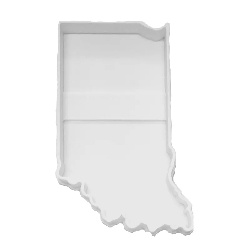 Indiana State Silhouette Fondant Cutters – 6-Pack, 1.75" Baking Accents 1