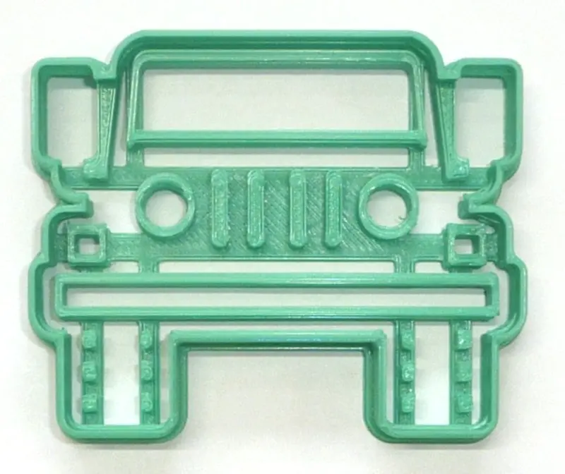Jeep Suv Front-End Fondant Cutter – 6-Piece Cupcake Topper Set, 1.75 Inch, Fda-Compliant 1