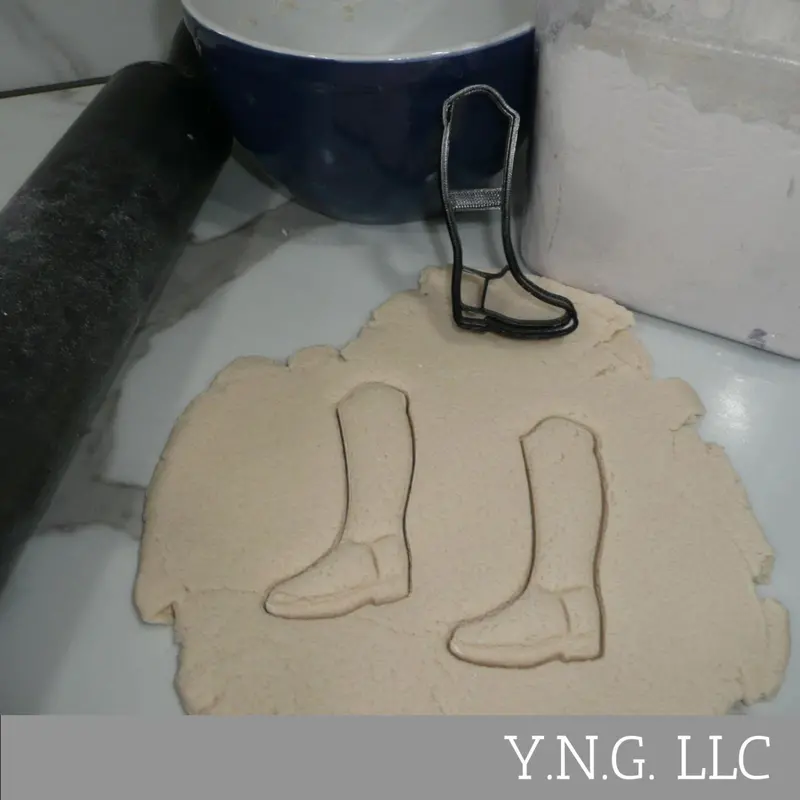 Jockey Riding Boot Cookie Cutter – Equestrian-Themed Baking Tool, Usa-Crafted 1