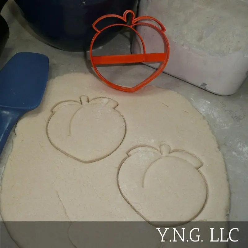 Juicy Peach Fruit Cookie Cutter – Usa-Made Detailed Food Shape (Pr4855) 1