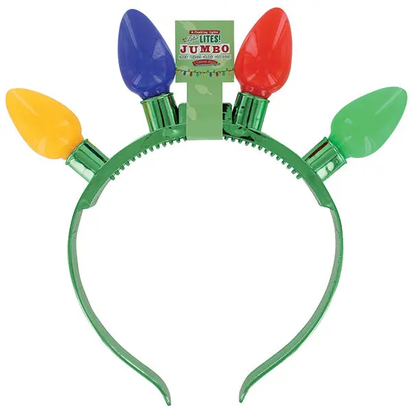 Jumbo Lites Led Flashing Holiday Headband 1