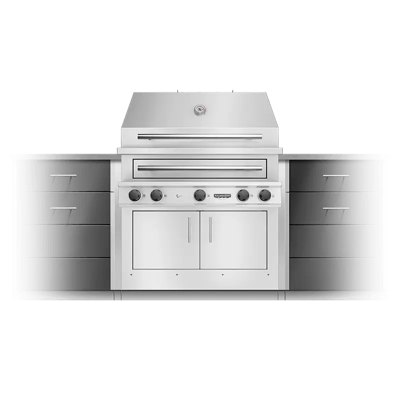 Kalamazoo Hybrid Grill K750 Hb – Built-In Dual-Fuel (Gas + Charcoal) 1