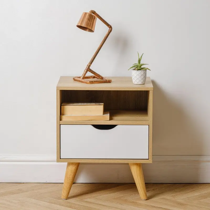 Kelsey Modern Nightstand With Storage 1