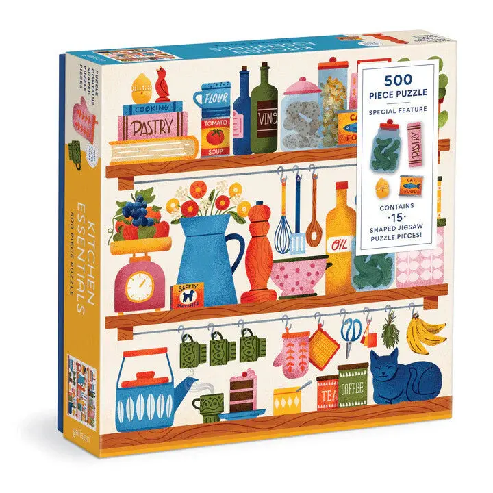 Kitchen Essentials Jigsaw Puzzle – 500-Piece Gourmet-Themed Design 1