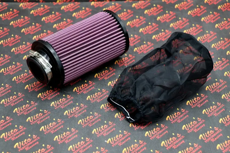 K&N-Style 1.75" Air Filter Pod + Outerwear For Yamaha Blaster & Banshee – Oem 26Mm Mikuni Fit 1